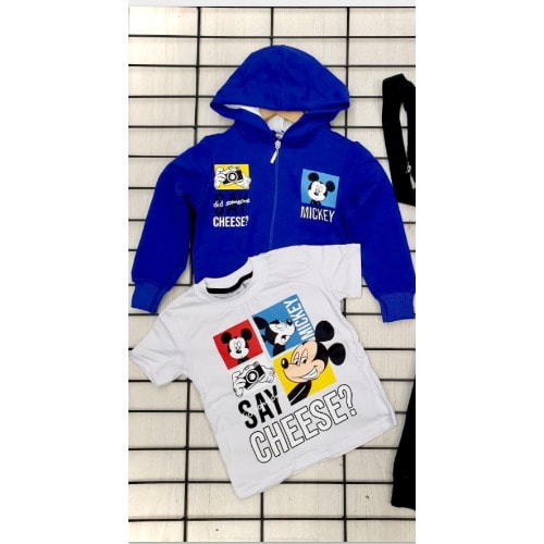 Mickey Mouse Set For Boys - 4Pieces-Blue