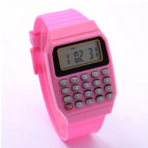 Kids Sport Wrist Watch-Pink