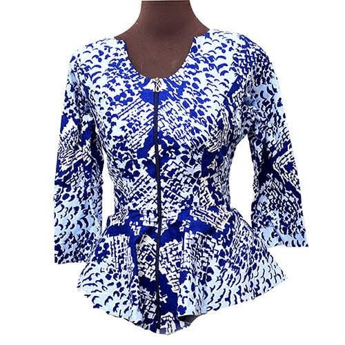Peplum Ankara Blouse