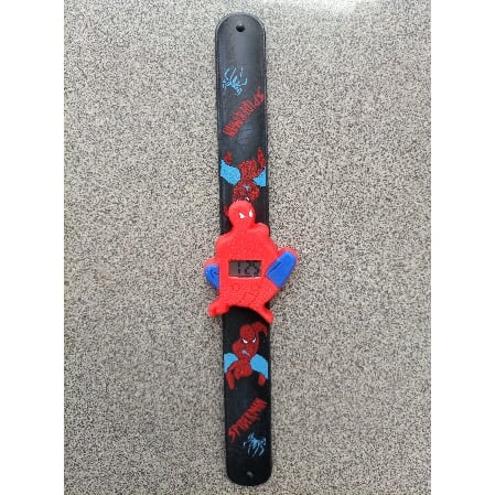 Spiderman Cartoon Character Clasp Watch - Black