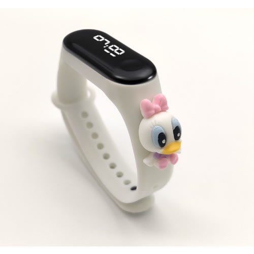 Unisex Cartoon Character Led Watch - White