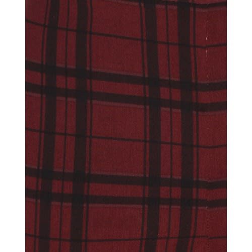 Burgundy Check Jeggings