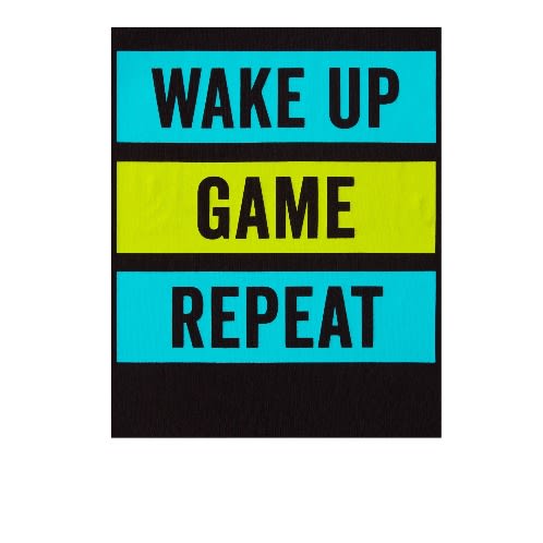 Boys Wake Up Ultimate Gamer Snug Fit Cotton Pyjamas Sleepwear- 4Pieces
