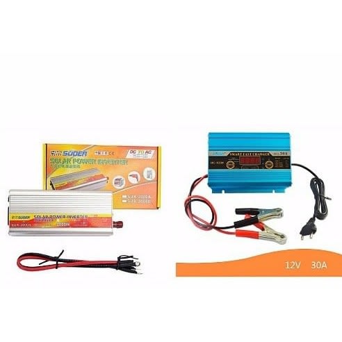 2000watts Inverter With 30a Smart Battery Charger With LED Display