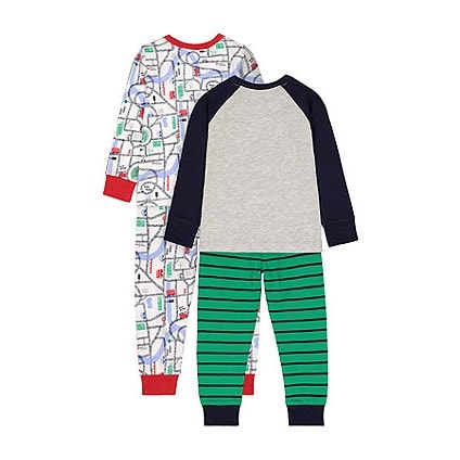2 Piece Vehicle Road Boys Pyjamas