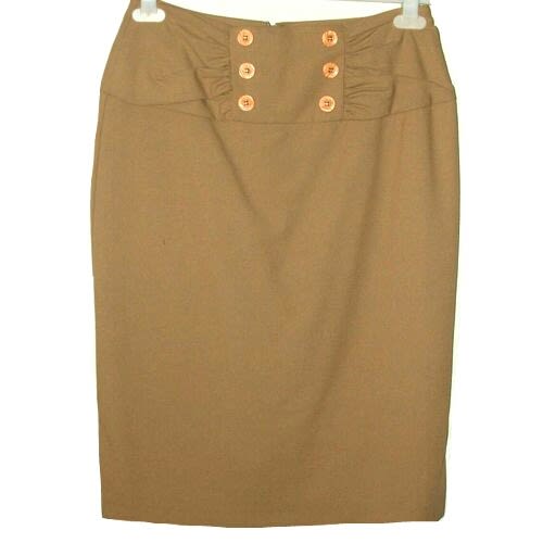 Waistcoat Skirt Suit - Carton Brown