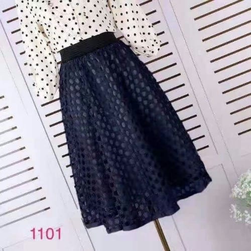 Ladies Blue Lace Skirt