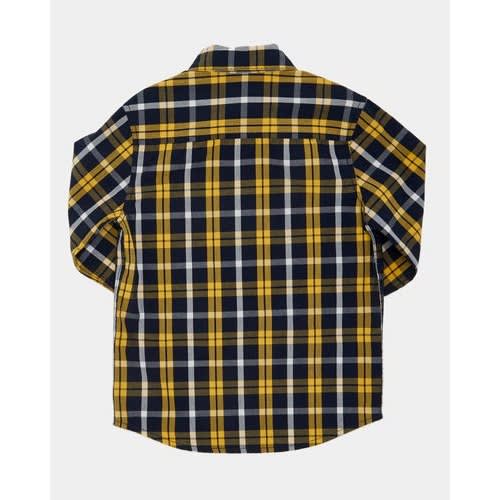Cotton Check Shirt- Pack Of 2- Ochre