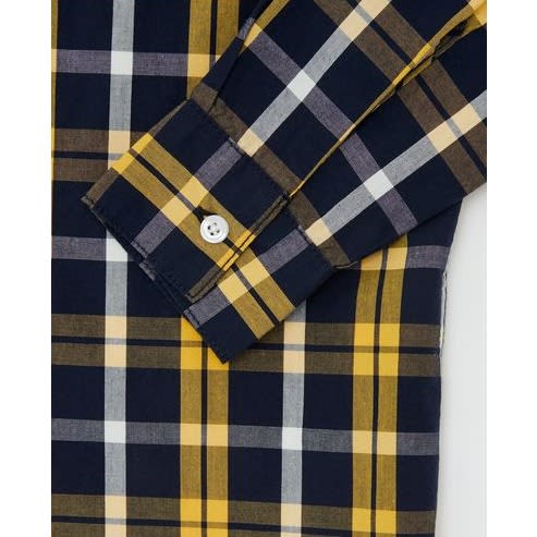 Cotton Check Shirt- Pack Of 2- Ochre