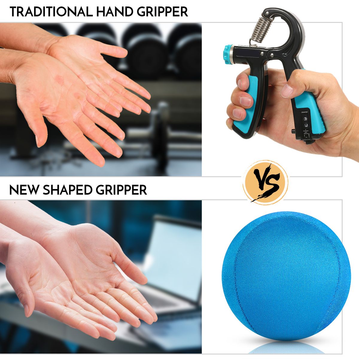 3pcs Hand Trainer Balls Finger Trainer Ball For Stress