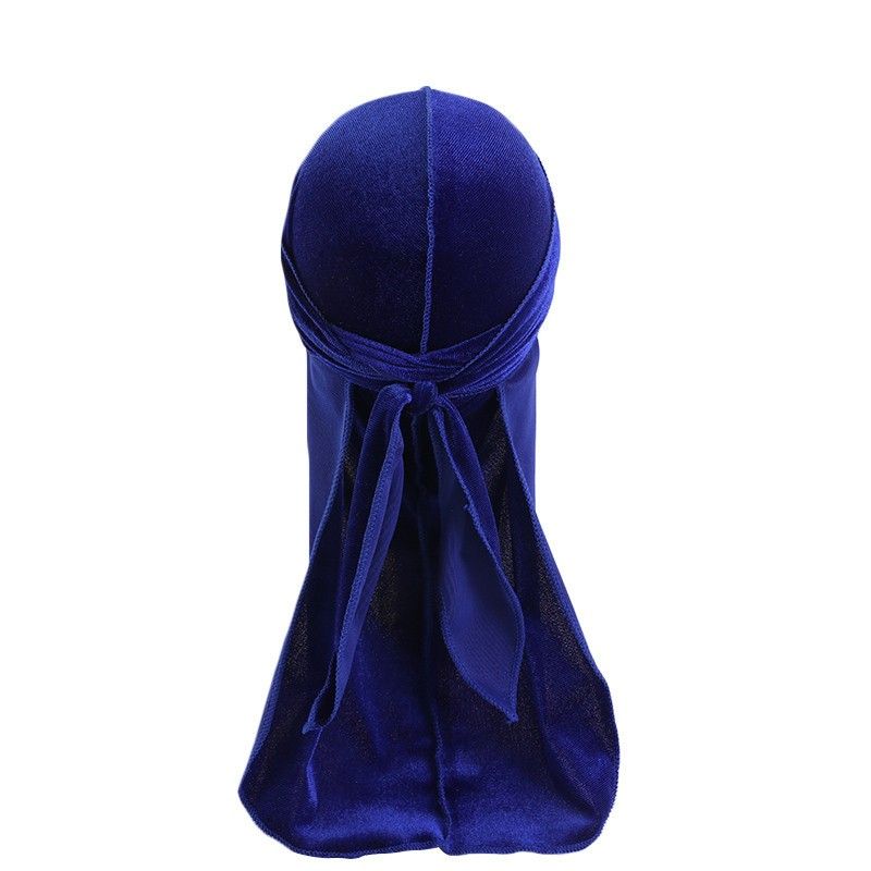 (Black)3-8 Years Unisex Kids Velvet Durags Bandana Turban Hat Doo Rag Waves Cap Headband Wraps XXA