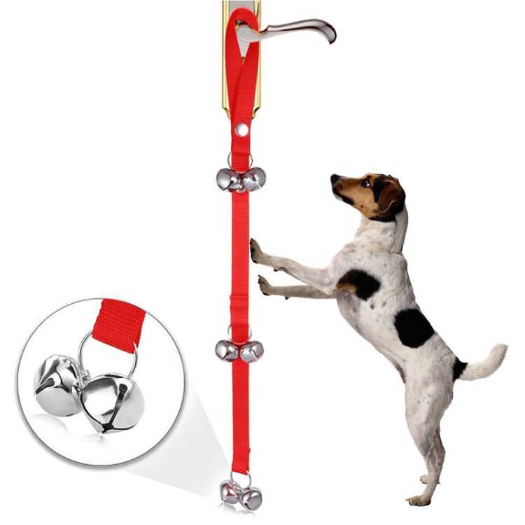 Pet Dog Training Bell Nylon Rope Traction Rope
