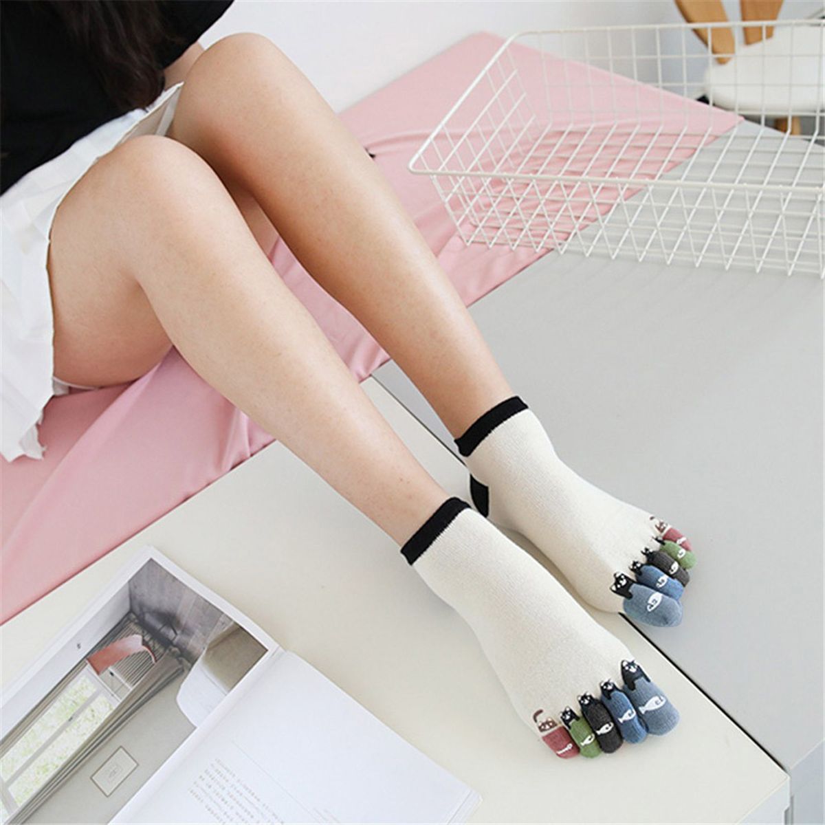 1 Pair Women Socks Summer Unisex Adult Sport Short Socks 1