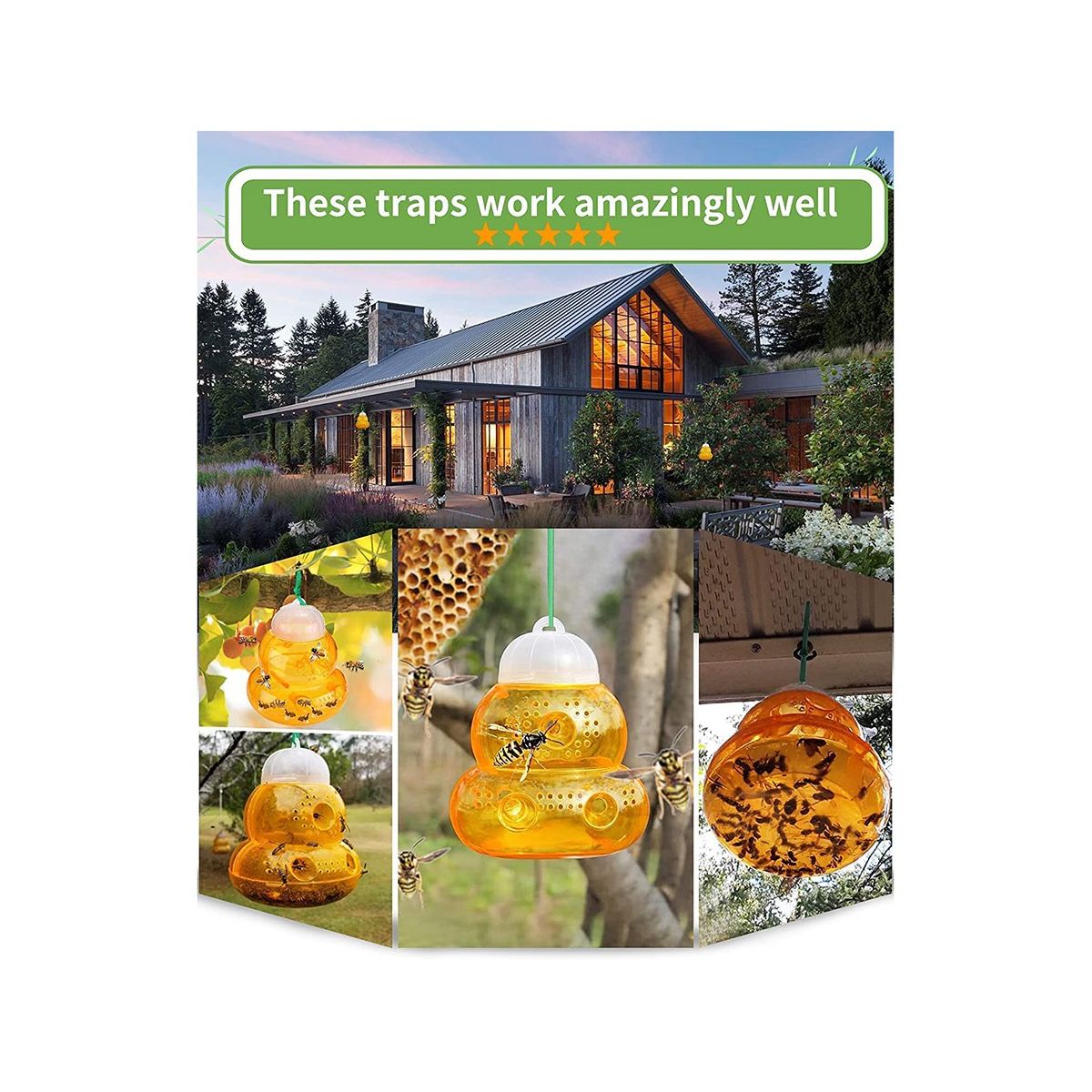 Wasp Trap Outdoor Hanging, Wasp Trap, Bee Traps