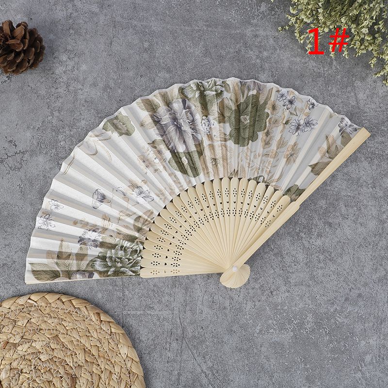 Fan Art Fan Bamboo Japanese Fan Silk Wedding Style Folding Gifts Chinese
