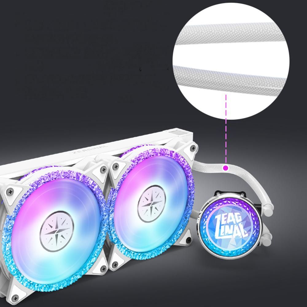 ZEAGINAL 360 A-RGB Integrated CPU Water Cooling Radiator with High-performance PWM Pump High Density Water Pipe Fan Speed: 800-1800 RPM