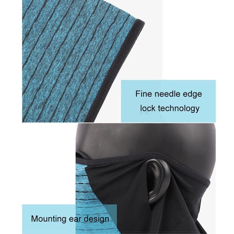 Unisex Riding Anti UV Windproof Triangle Bandana Face-Green