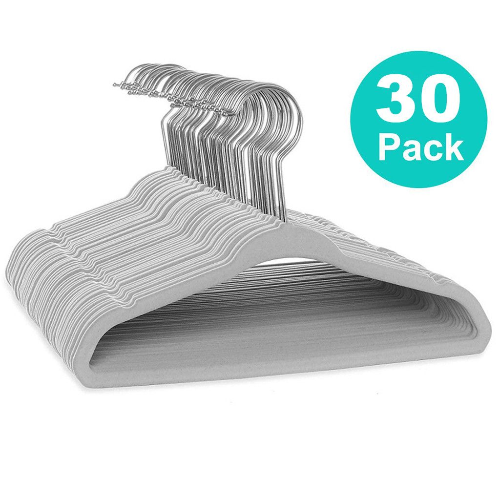 Pack Non-slip Velvet Kids Hangers Clothes Hanger Baby