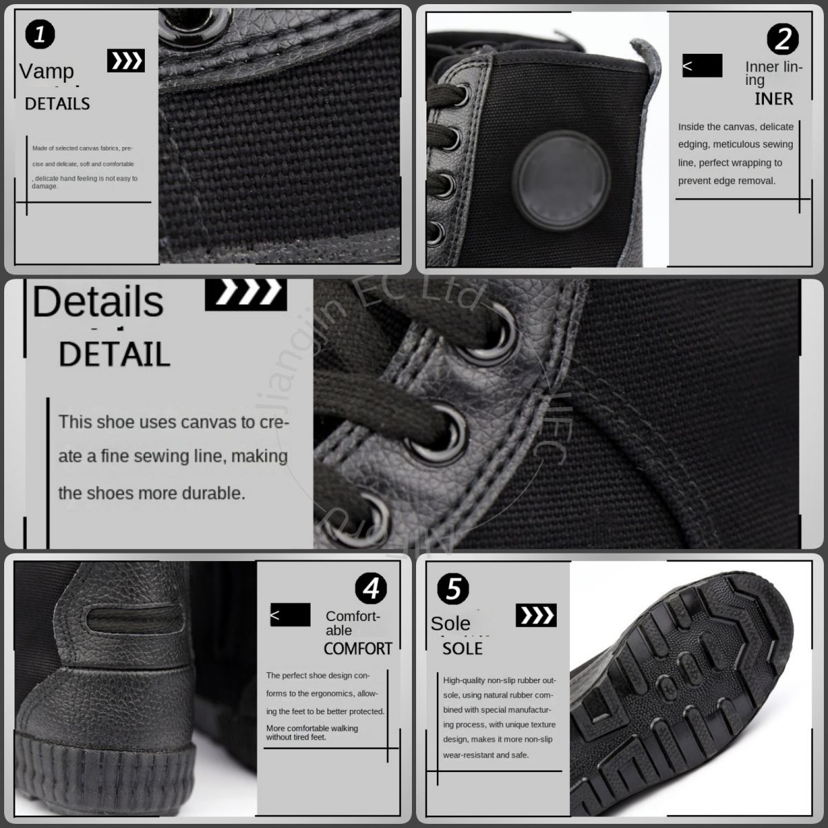 Non-Slip Canvas Work Boots And Shoes