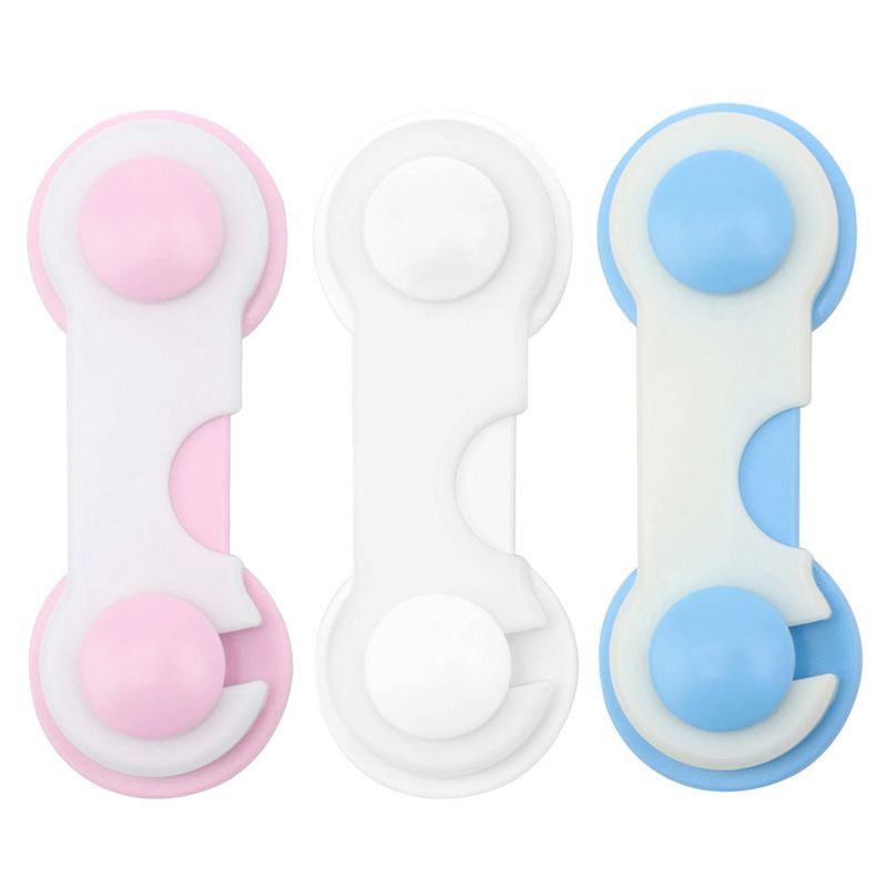 New 4Pcs Baby Kids Drawer Cabinet Refrigerator Door Security Lock Protection