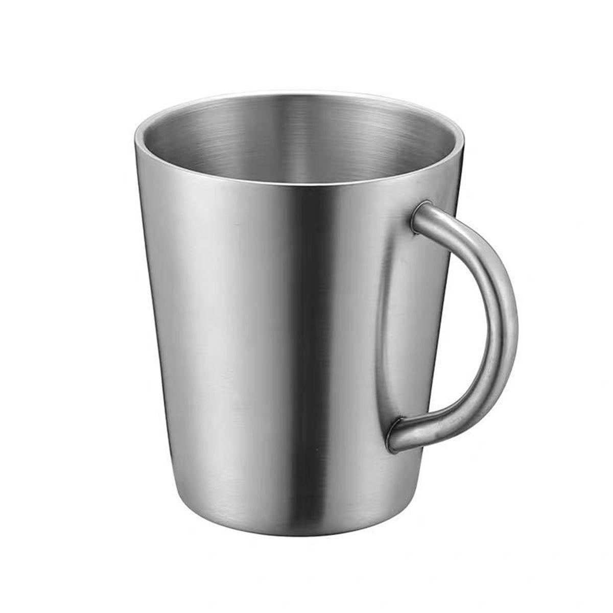 Double-layer Water Cup Stainless Steel Beer-Bright Silver