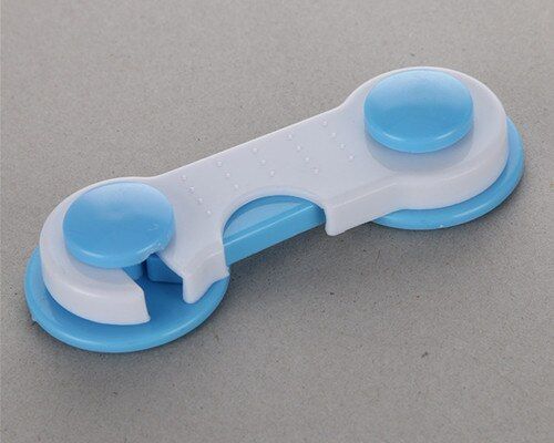 5 PC Baby Cabinet Locks Straps Child Safety Lock Baby Drawer Lock Button Refrigerator  Toilet