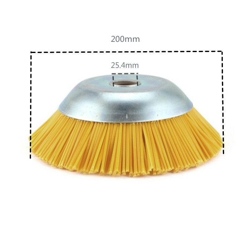 8 Inch Garden Cutter Tool Weed Brush Nylon Wire Lawn Mower Mechinery Trimmer Head GrTrimmer Head Straw Rope Trimming Wheel