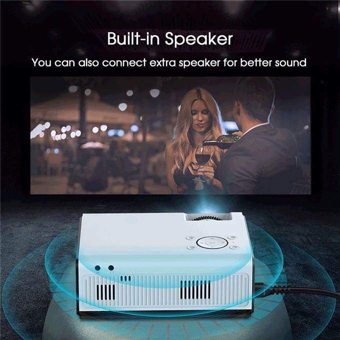 Max 150 "HD Large Screen TV Projector 4K Android Wifi BT Beamer For Home Theater Cinema