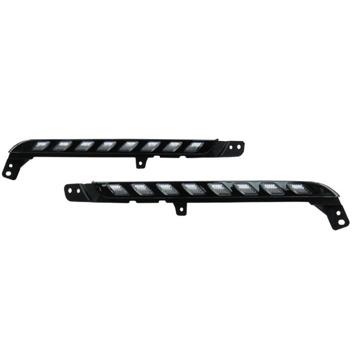 2Pcs Daytime Running Bulb Easy Installation-Black