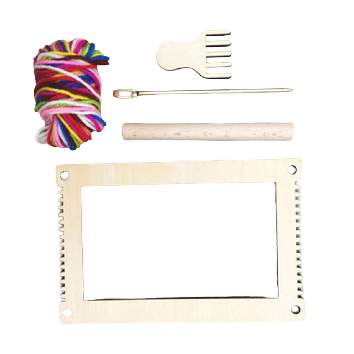 Weaving Loom  Household Handwoven Material Rectangle S