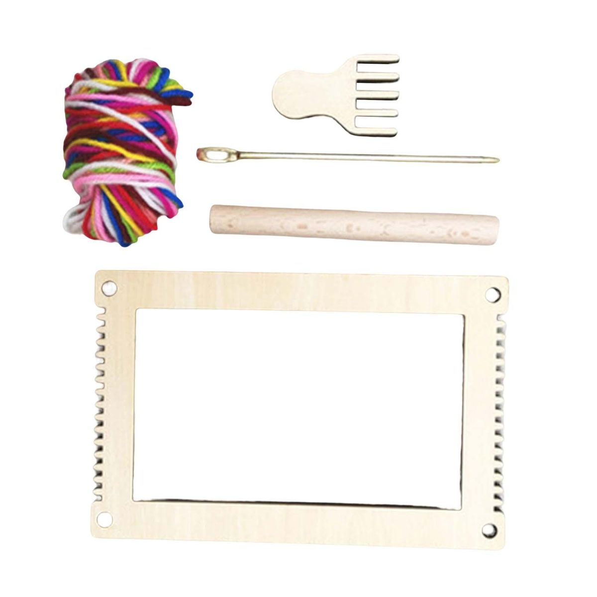 Weaving Loom  Household Handwoven Material Rectangle S