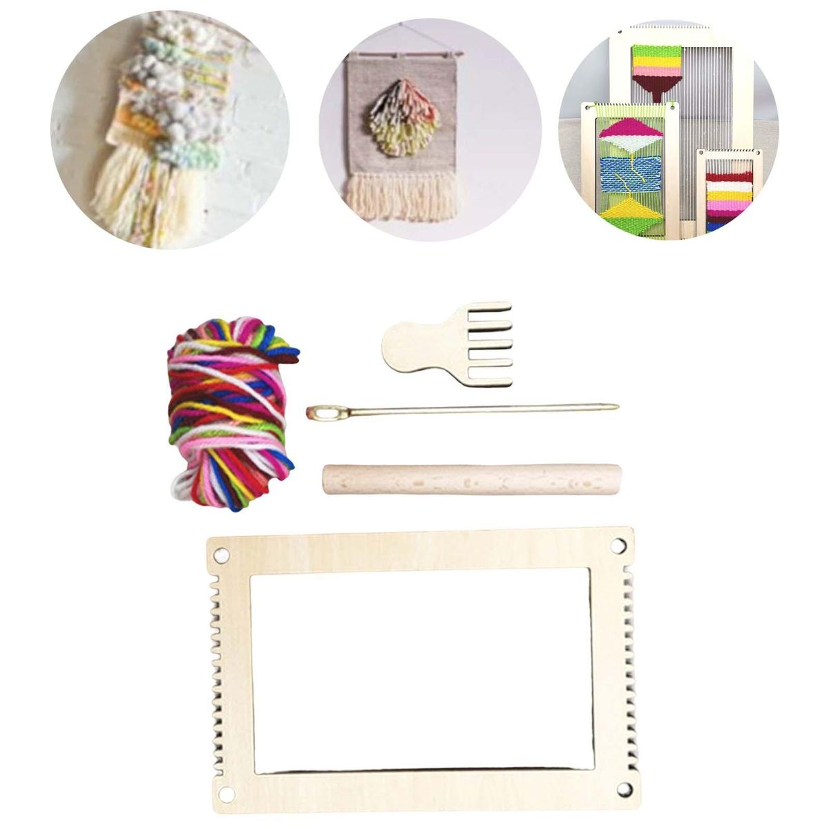 Weaving Loom  Household Handwoven Material Rectangle S