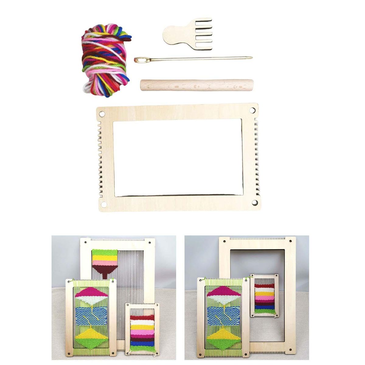 Weaving Loom  Household Handwoven Material Rectangle S