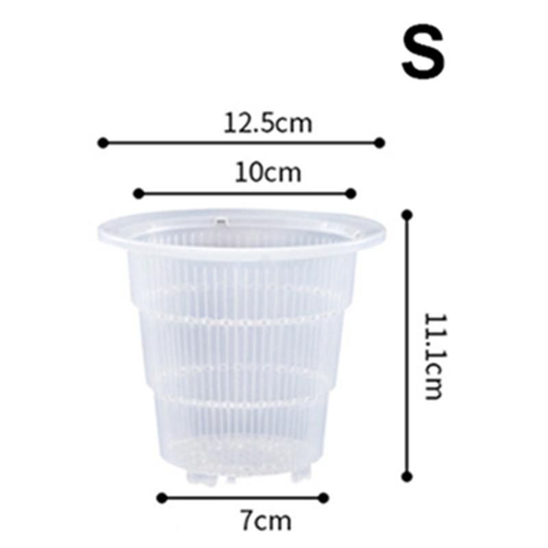 Breathable Orchid Pots with Holes Simplicity Planter Pot Balcony Clear Plastic Flower Pot for Garden Bonsai Home Decoration