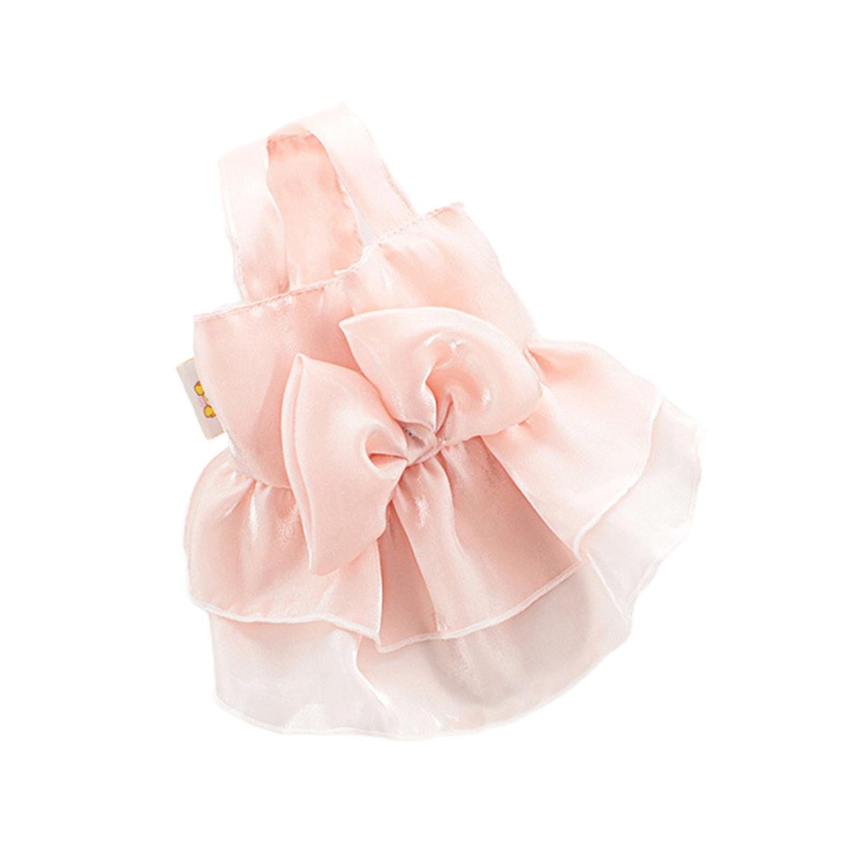 Dog Princess Dress Pet Puppy Dog Bowknot Halter Princess Dress Pink