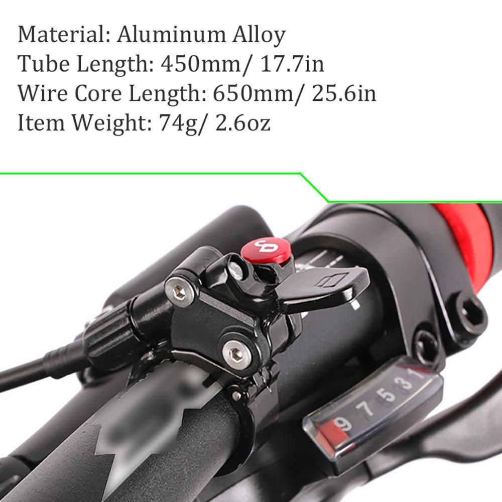 MTB Bike Remote Lockout Lever Cable Control Front Fork Switch Air Fork Wire Controller Bike Accessories