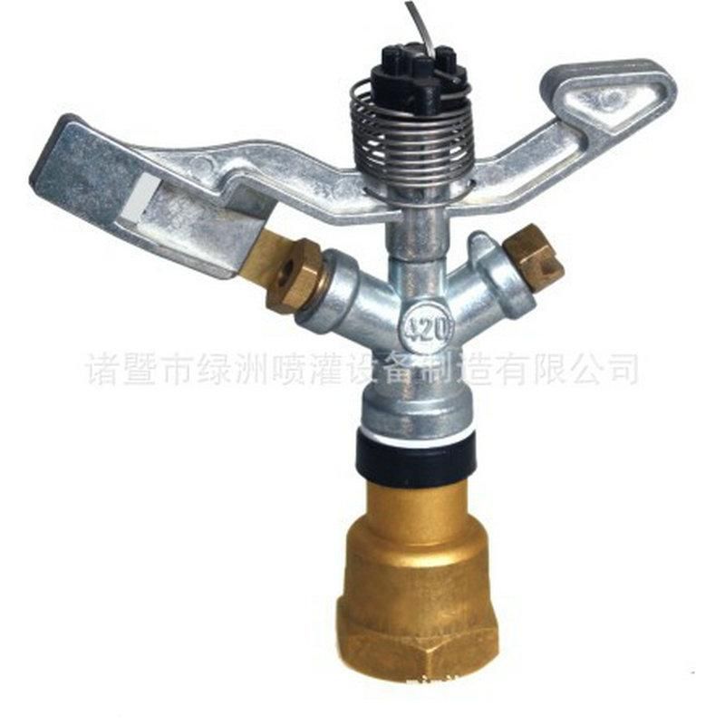 Manufacturers Supply Zinc Alloy Rotary Sprinkler Lawn Sprinkler Garden Lawn Flower Column Plastic Sprinkler