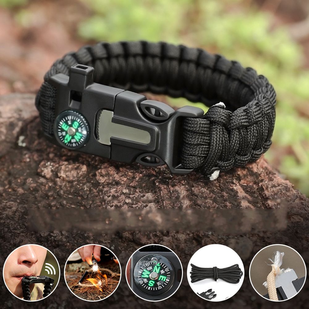 Multi-function Survival Paracord Bracelet Outdoor Camping