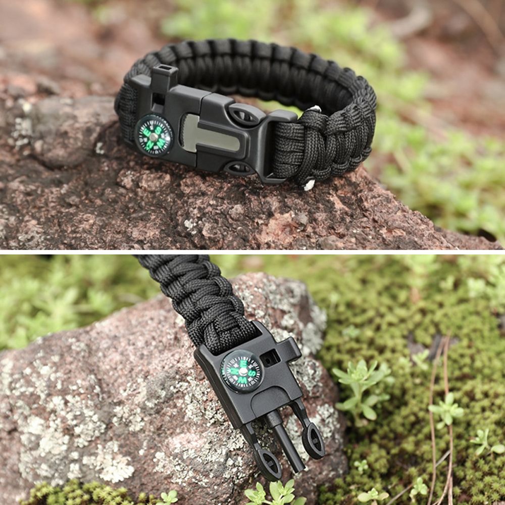 Multi-function Survival Paracord Bracelet Outdoor Camping