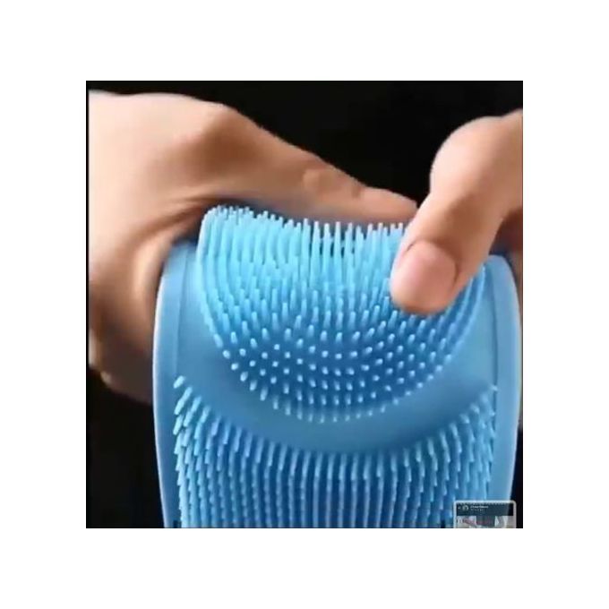 2Pcs Soft Silicone Back Message Bath Belt Brush