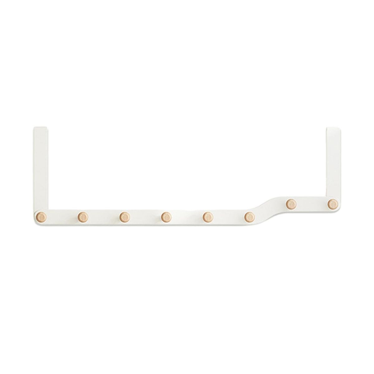 5-hook Door Hook Doorspace Hooks Heavy Duty Over-the-door for Clothes White