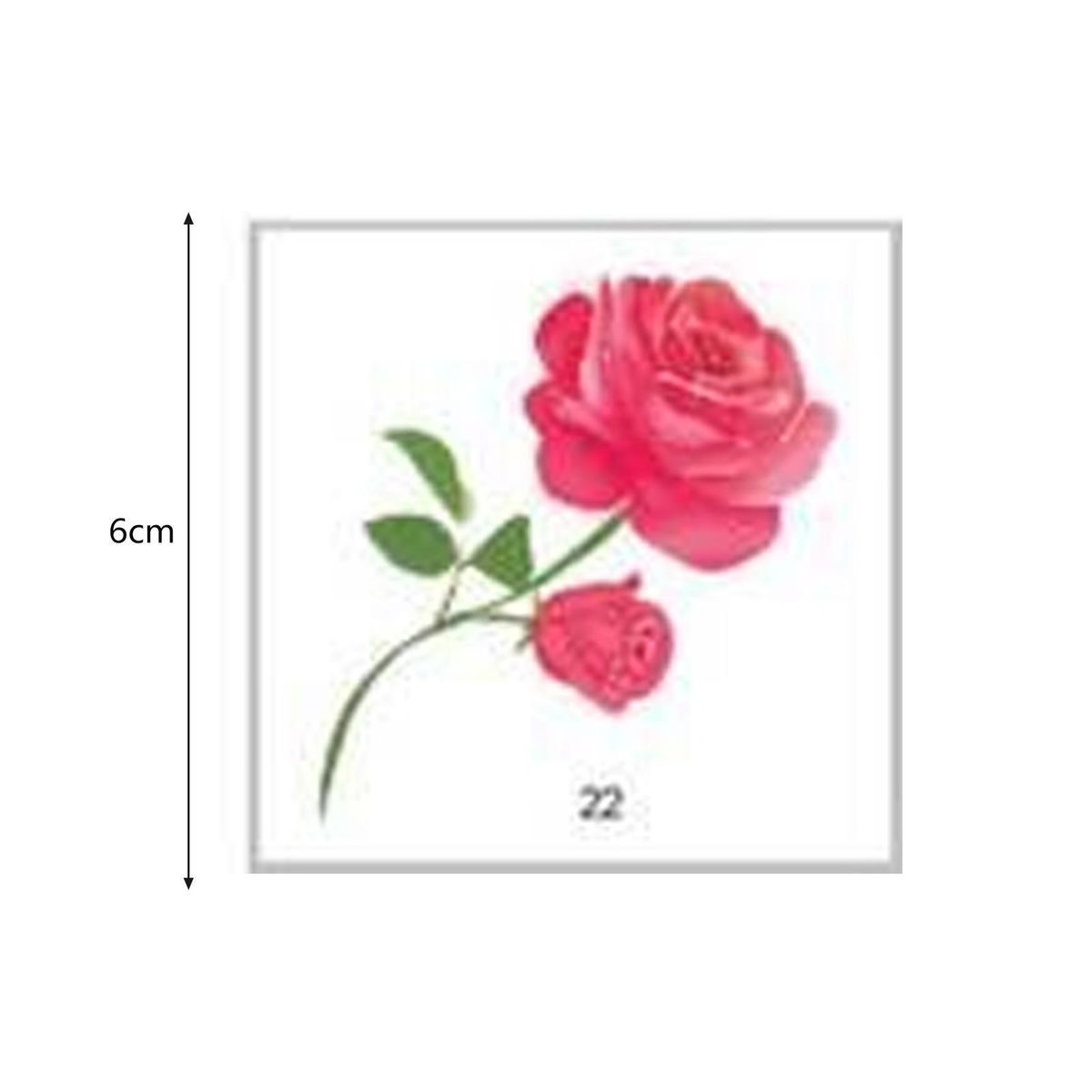 Tattoo Stickers for Collarbone 66pcs Elegant Floral Butterfly