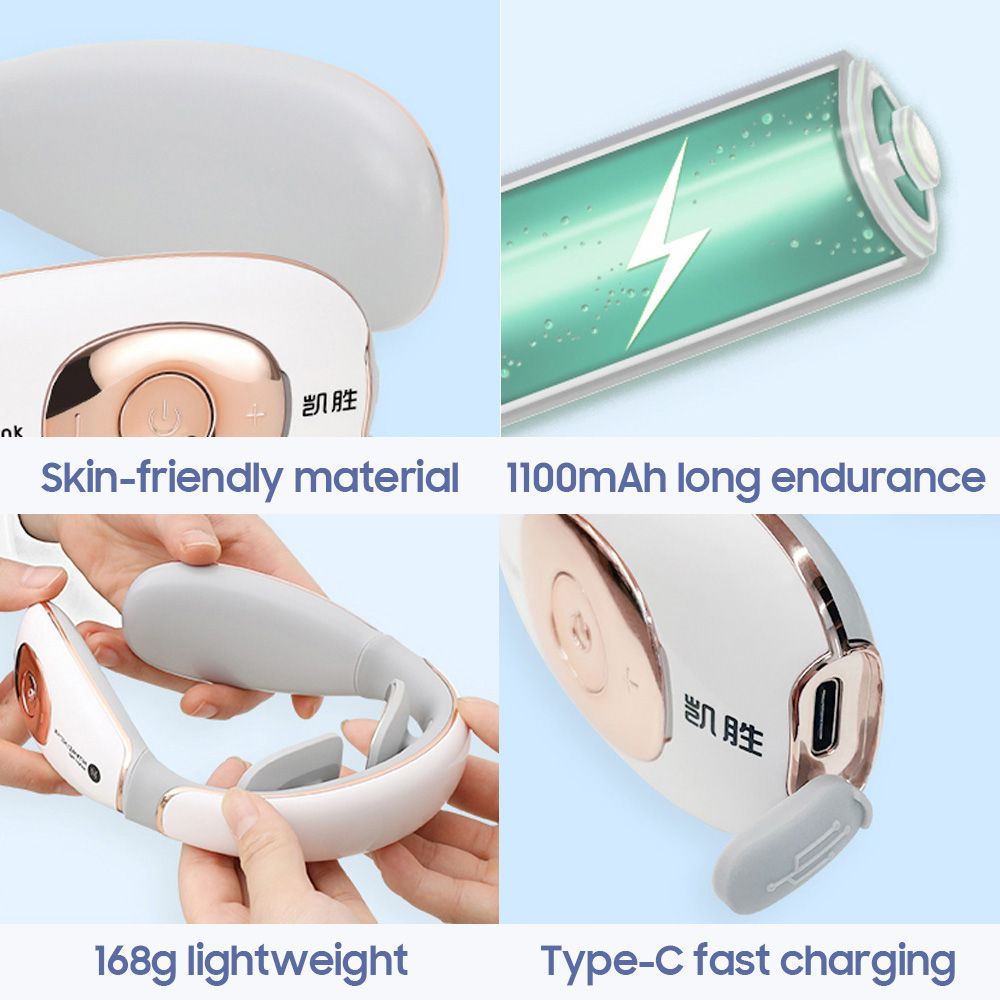 KAISUM Neck Massager Wireless Cervical Spine Pulse Massaging