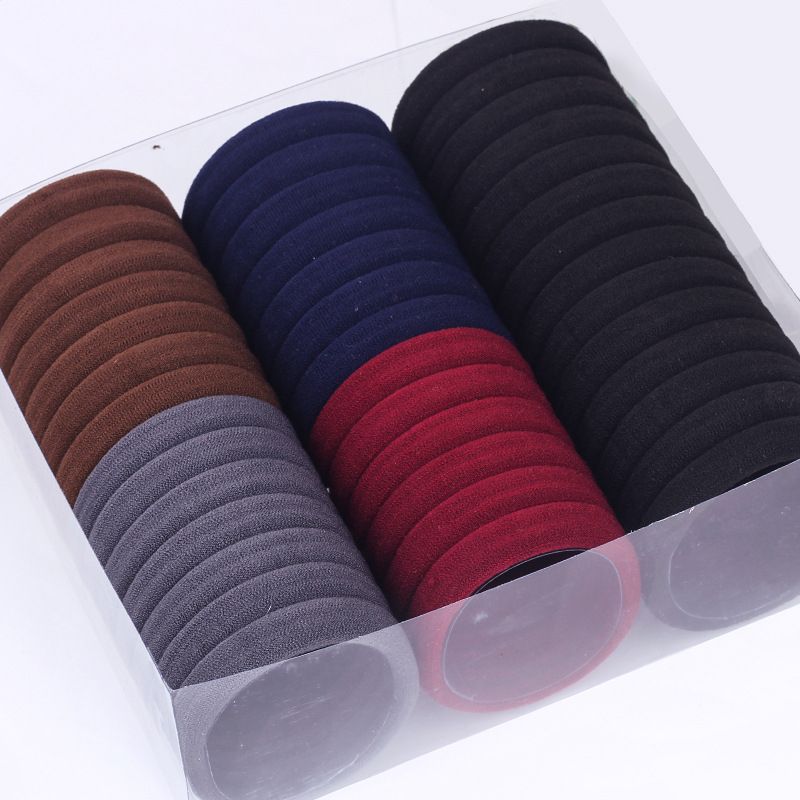 Elastic Rubber Bands Ring Headwear Hair Scrunchies 40pcs