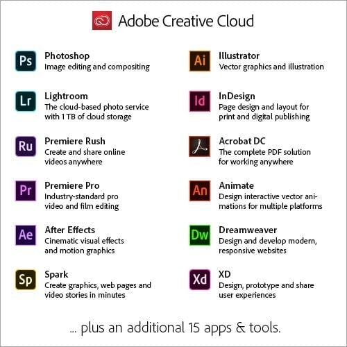 Creative Cloud 12 Months Subscription All Apps