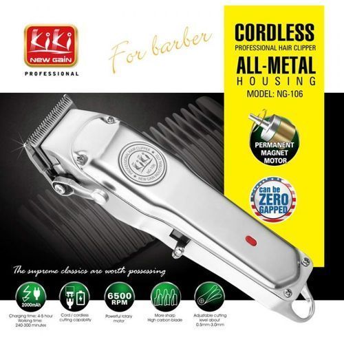 ALL-METAL CORDLESS RECHARGEABLE HAIR CLIPPER
