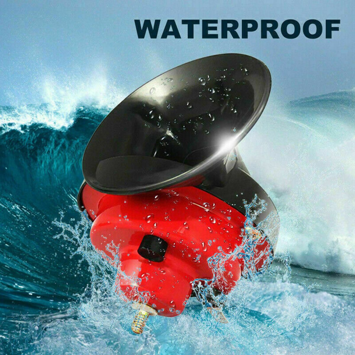 12-V 60dB Train Horn Waterproof For Motorcycle Truck Train