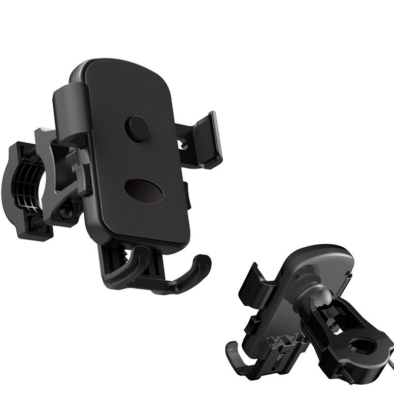 Black electric vehicle motorcycle phone bracket cycling bike phone riding holder - handlebar style