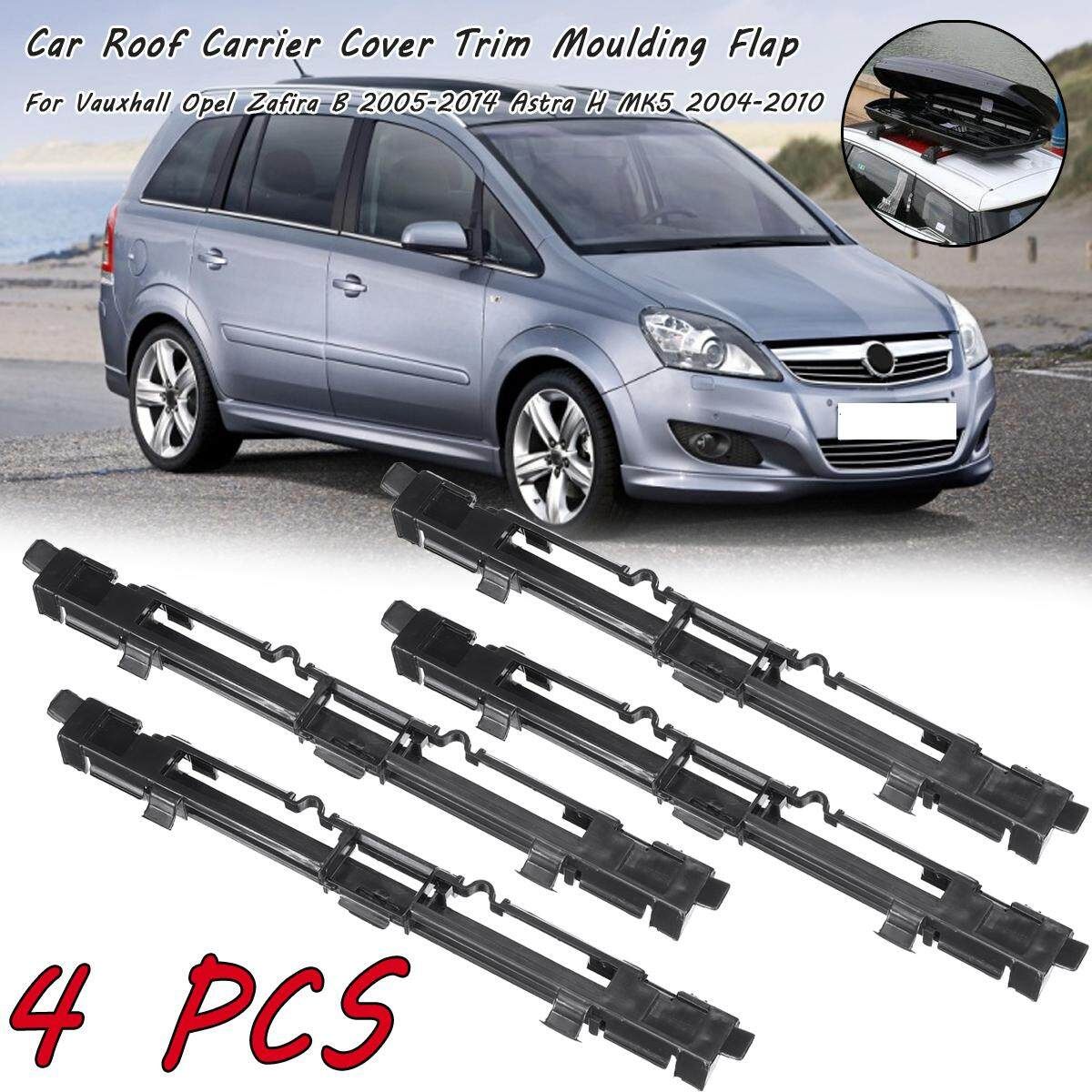 4Pcs Car Roof Carrier Cover Rail Trim Rack Clip For Vauxhall Opel Zafira B Astra H