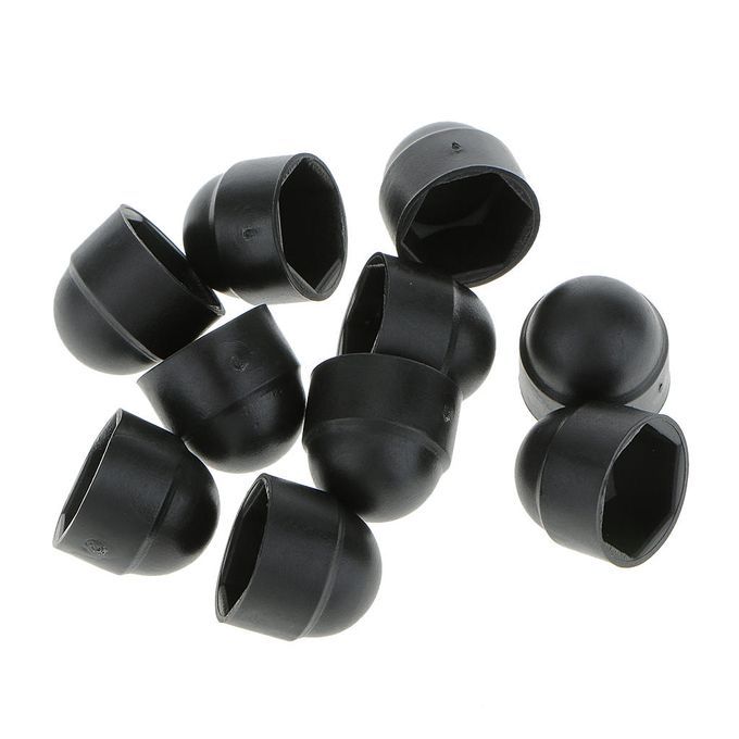 20 Packs M8  Socket Dome  Nut Protection Caps Black M8 13*15mm